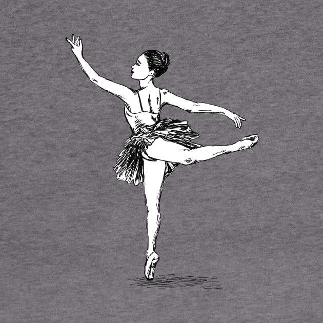 Ballerina illustration by rachelsfinelines